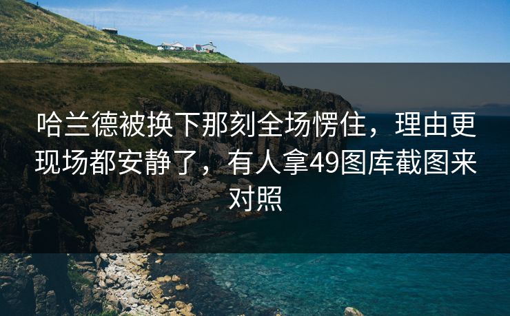 哈兰德被换下那刻全场愣住，理由更现场都安静了，有人拿49图库截图来对照