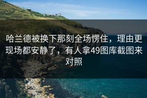 哈兰德被换下那刻全场愣住，理由更现场都安静了，有人拿49图库截图来对照