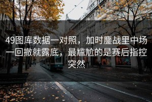 49图库数据一对照，加时鏖战里中场一回撤就露底，最尴尬的是赛后指控突然