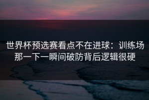 世界杯预选赛看点不在进球：训练场那一下一瞬间破防背后逻辑很硬