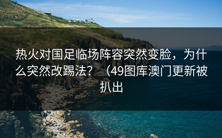 热火对国足临场阵容突然变脸，为什么突然改踢法？（49图库澳门更新被扒出